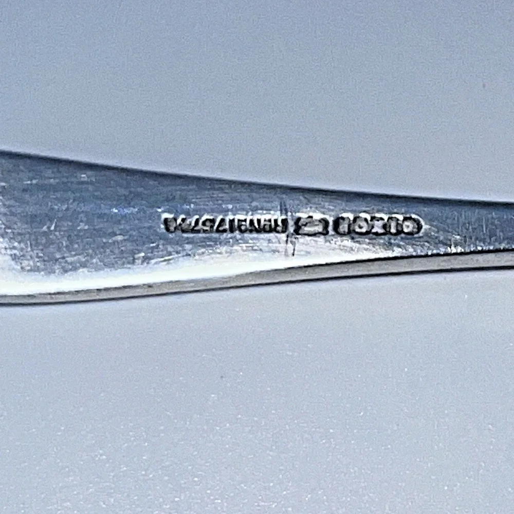 Vintage Dixon England Silverplate Mustard Salt Condiment Caviar Spoon Reeded